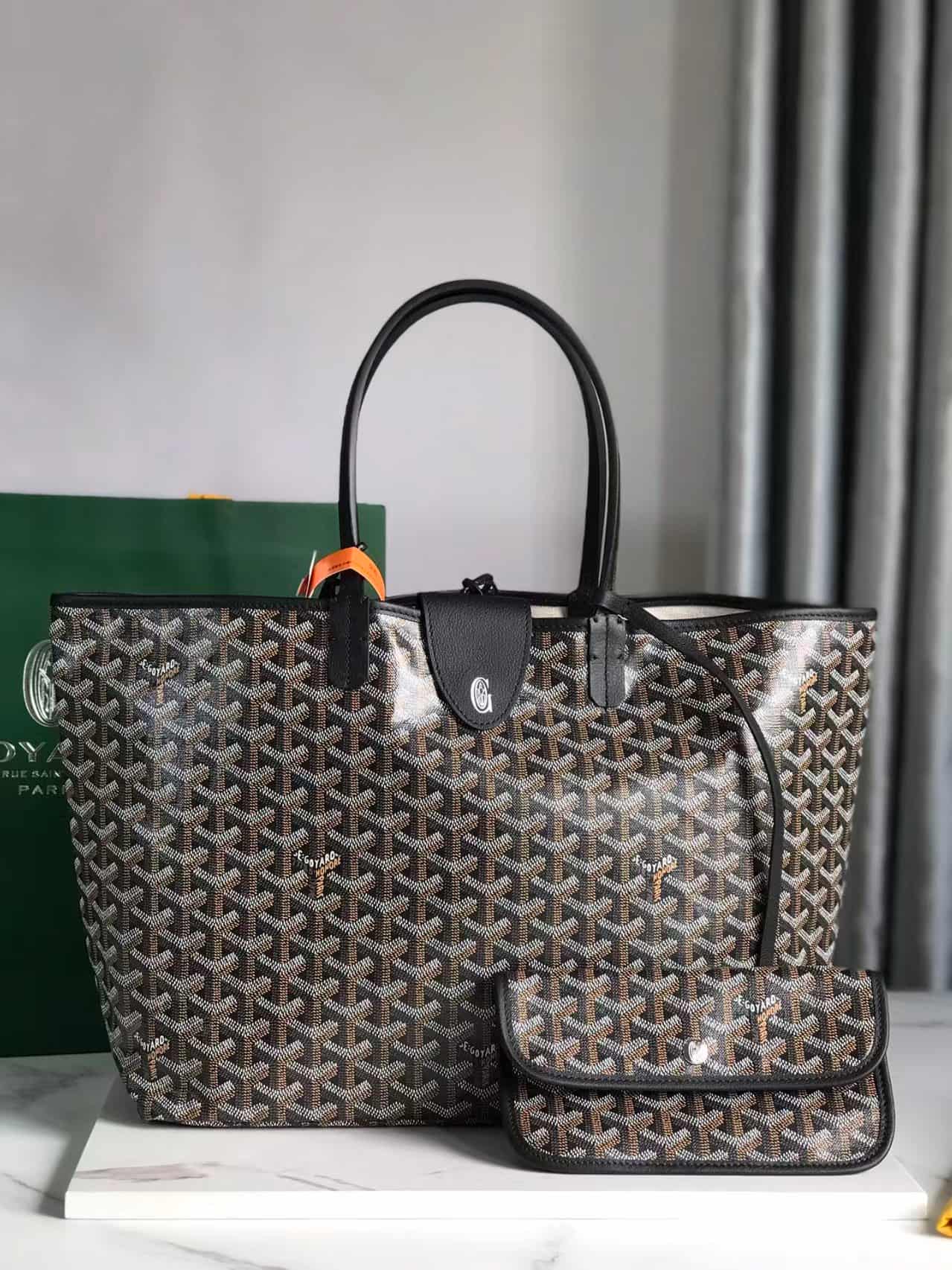 Saint Louis GM Bag Goyardine Canvas & Chevroches Calfskin High