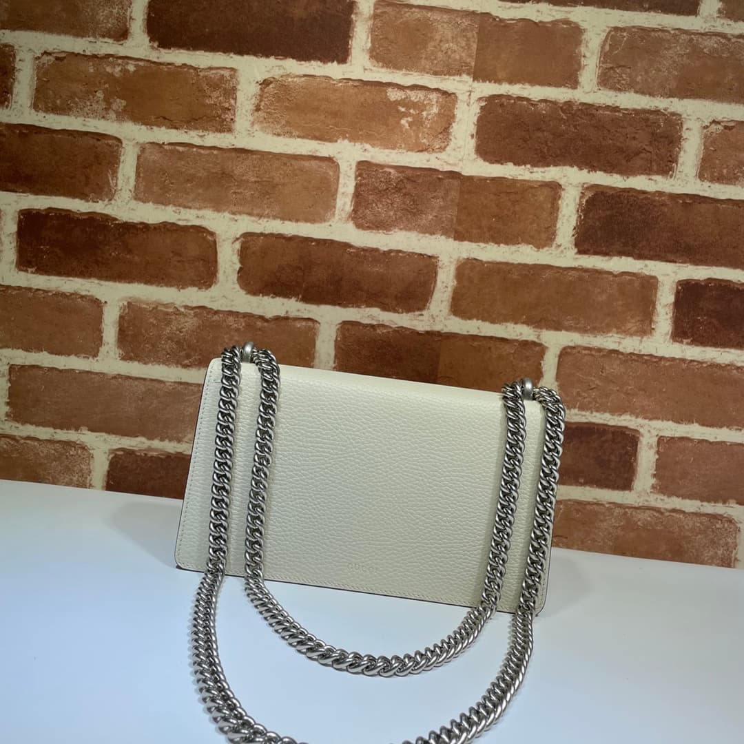 DIONYSUS MEDIUM RECTANGULAR BAG 499623 Leather White High