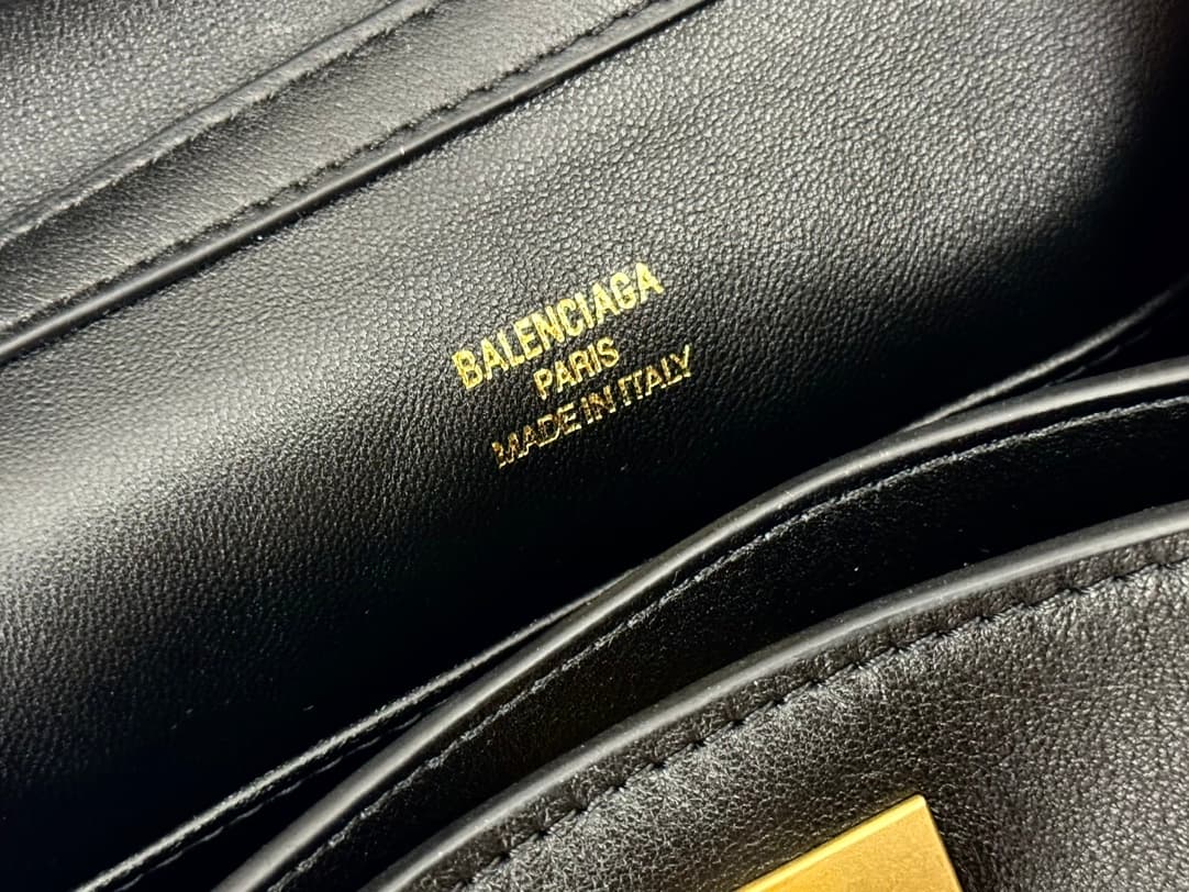 Balenciaga Rodeo Mini bag in black Smooth Calfskin Leather With Gold-Tone Metal TOP