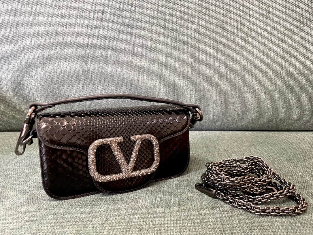 Valentino Garavani MINILOC mini shoulder bag 1133S Calfskin Black High