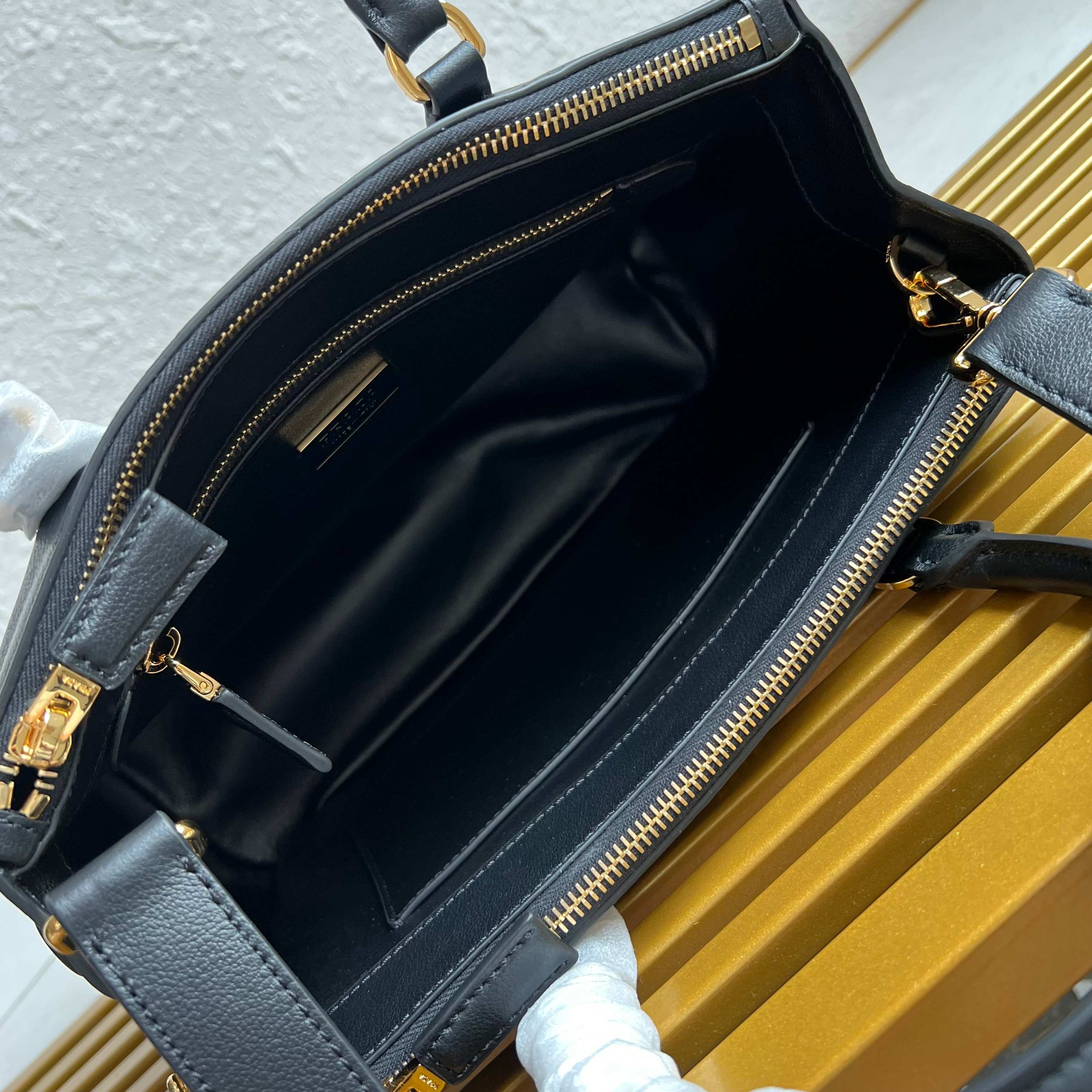 Prada Galleria small Saffiano leather bag 1BA896 Black High