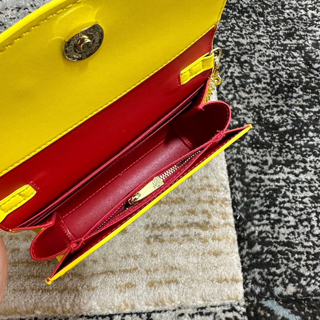 Christian Louboutin Loubi54 leather shoulder bag in yellow High
