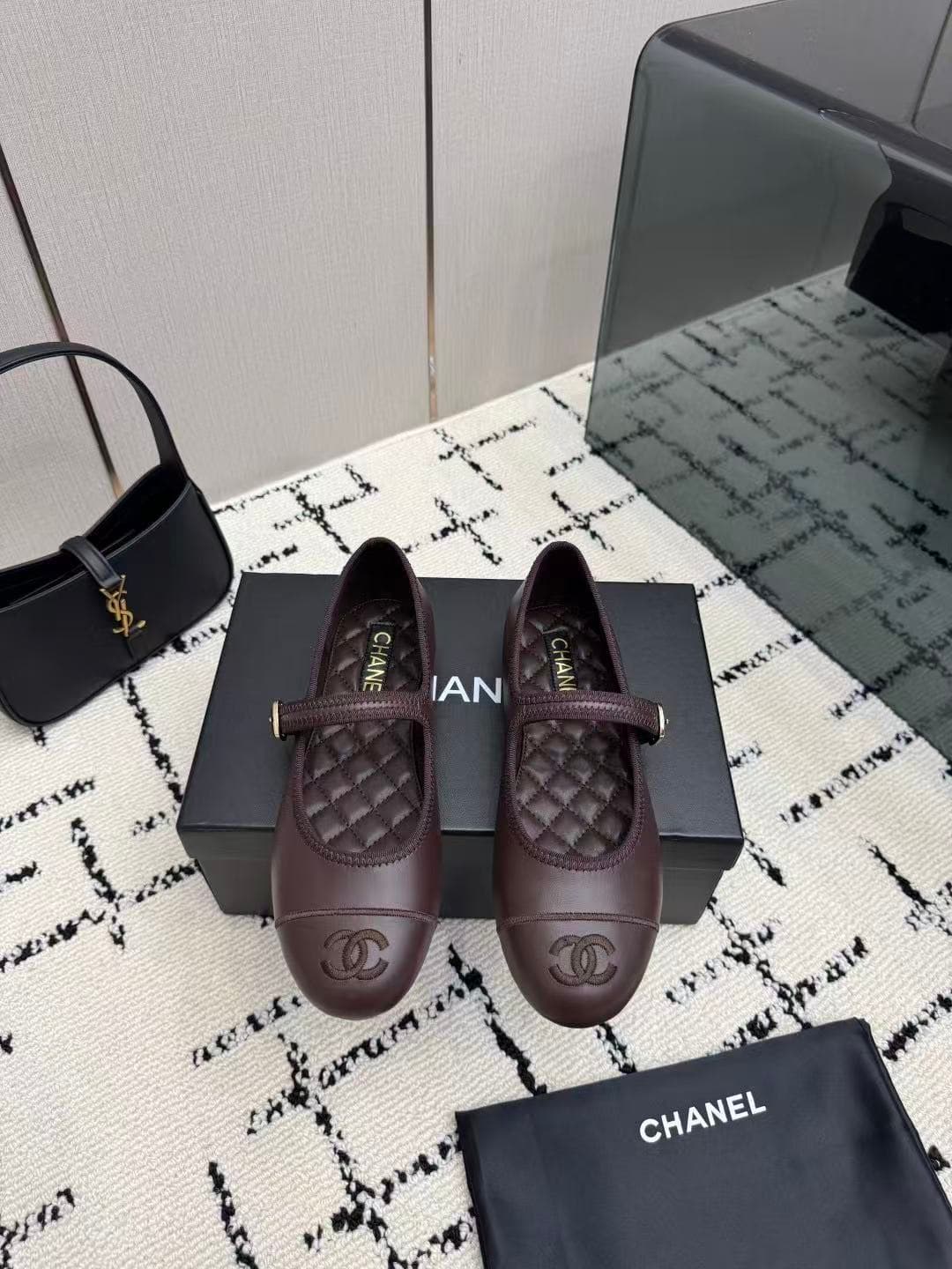 Chanel Mary Jane ballet flats