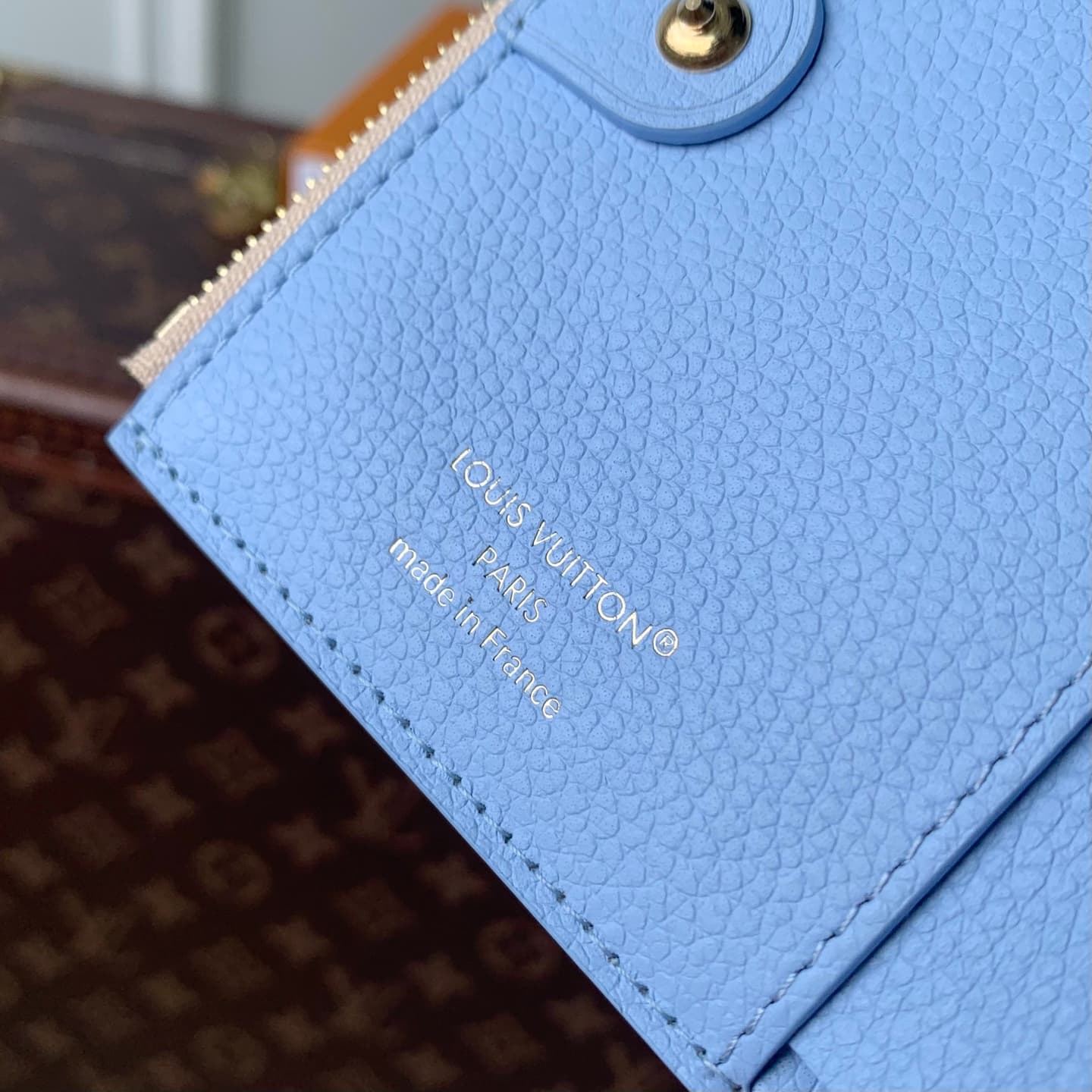 Louis Vuitton Lisa Wallet Poplar/Blue Iris Cowhide leather M29809 High