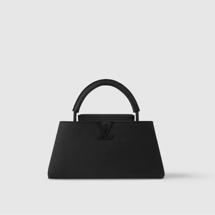 Louis Vuitton Capucines East-West MM Matte Taurillon M23947 All Black Top