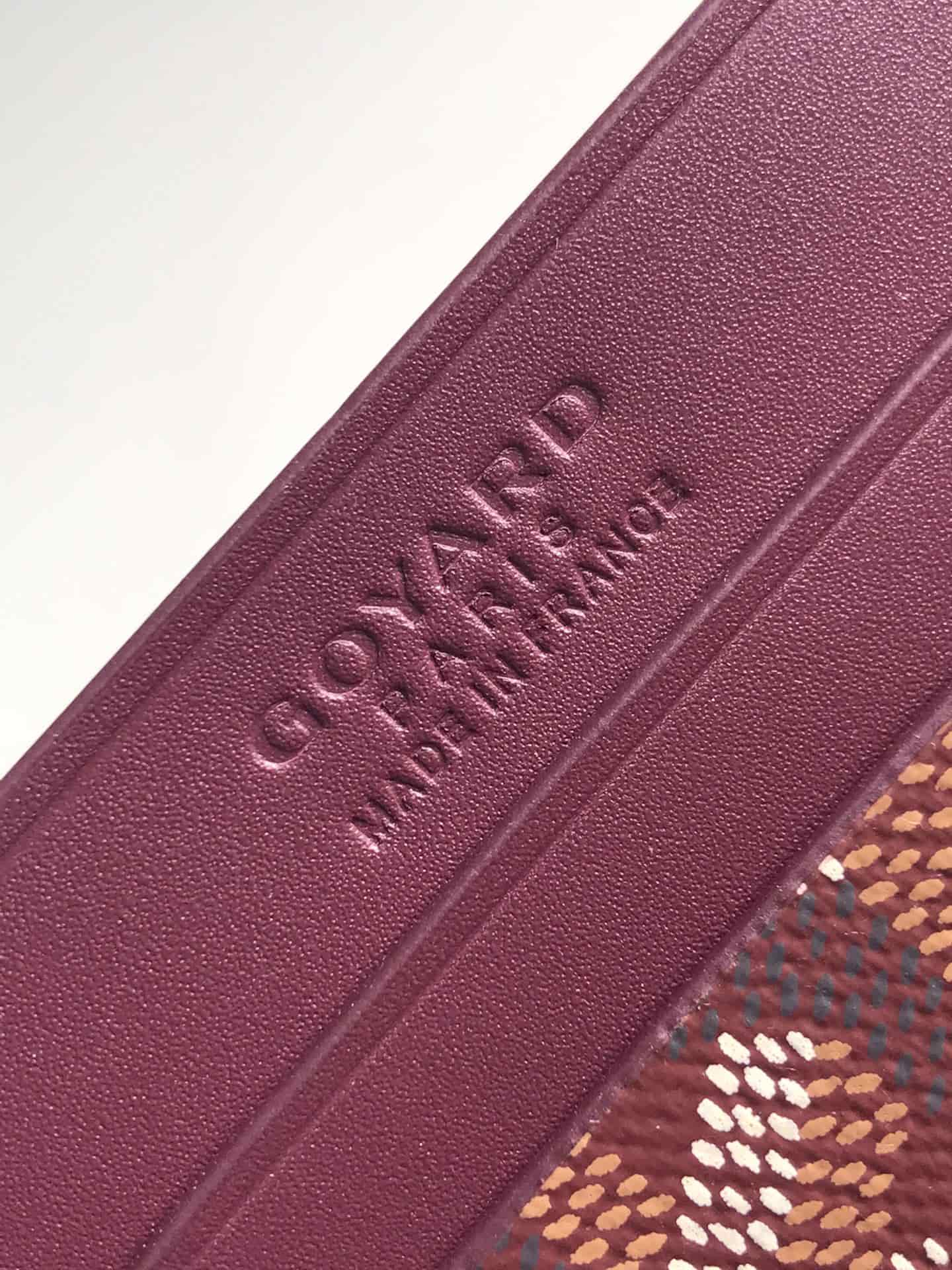Goyard Saint Sulpice Card Wallet Burgundy High