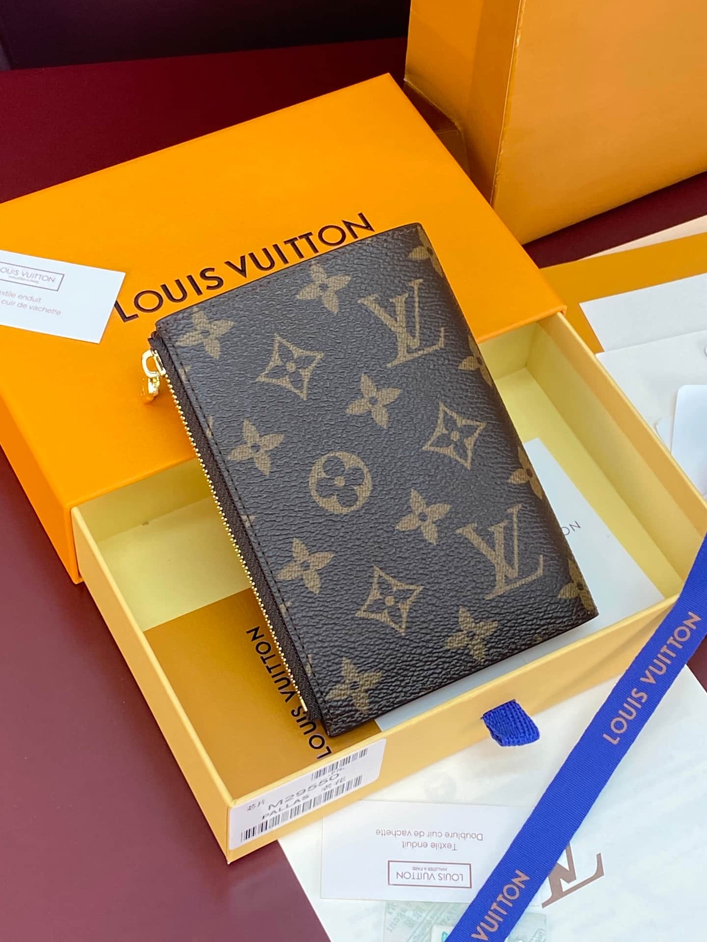 Louis Vuitton Locked Passport Cover Monogram coated canvas M29550 High