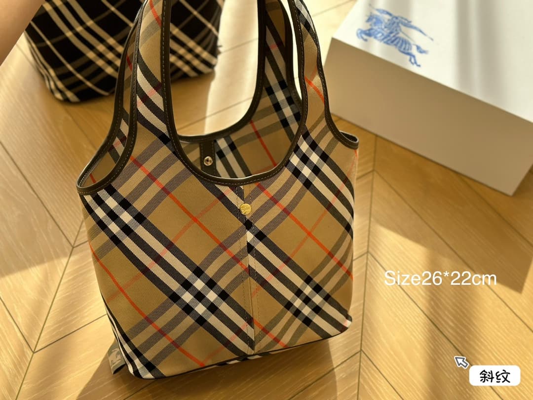 Burberry Small Check Shoulder Bag Sand/Black