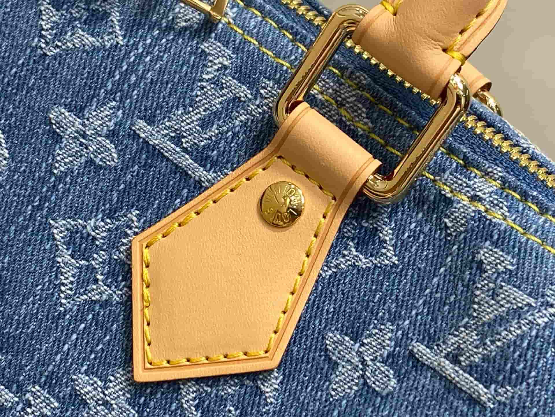 Louis Vuitton Speedy Soft 30 Monogram Denim M14430 High