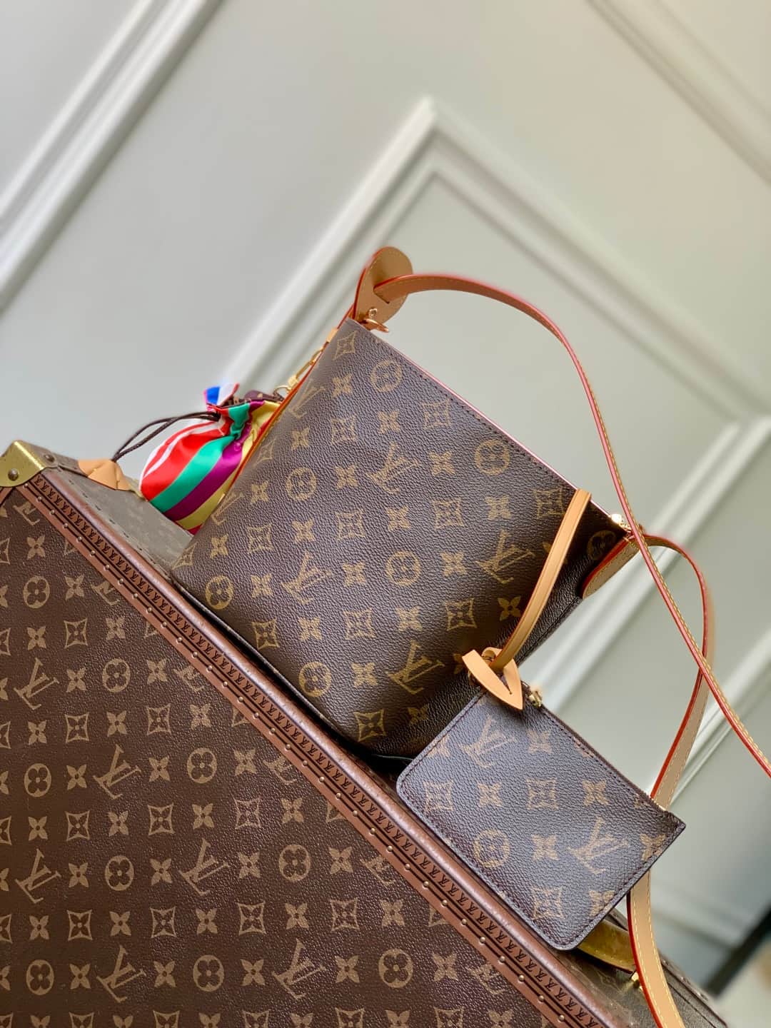Louis Vuitton All In BB Monogram canvas bucket bag M26642 high