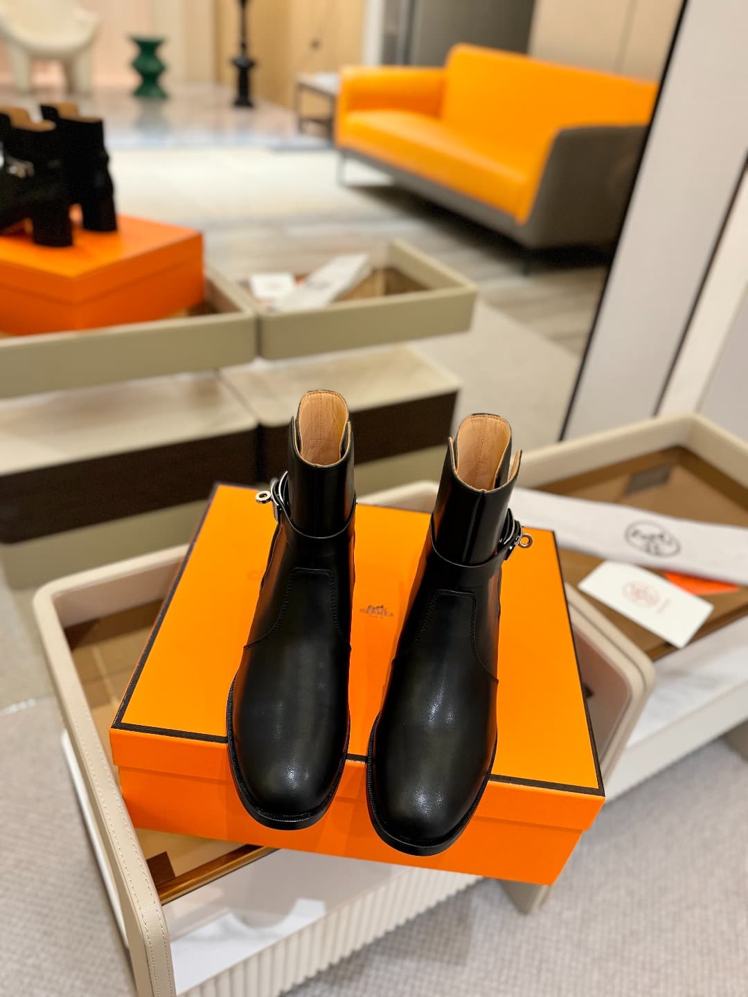 Hermes Frenchie 50 ankle Boots Shoes Women