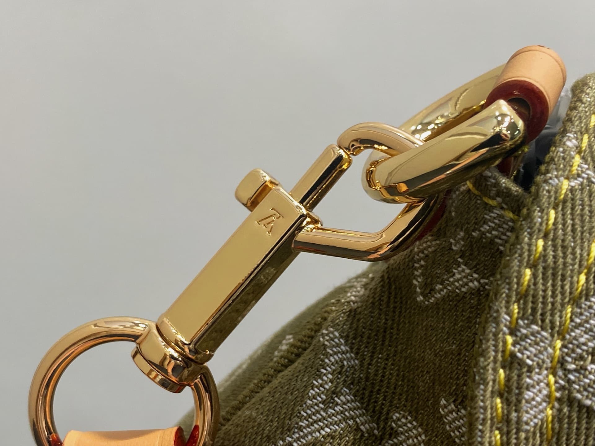 Louis Vuitton Monogram Khaki Denim Mini Pleaty Bag M95217 High