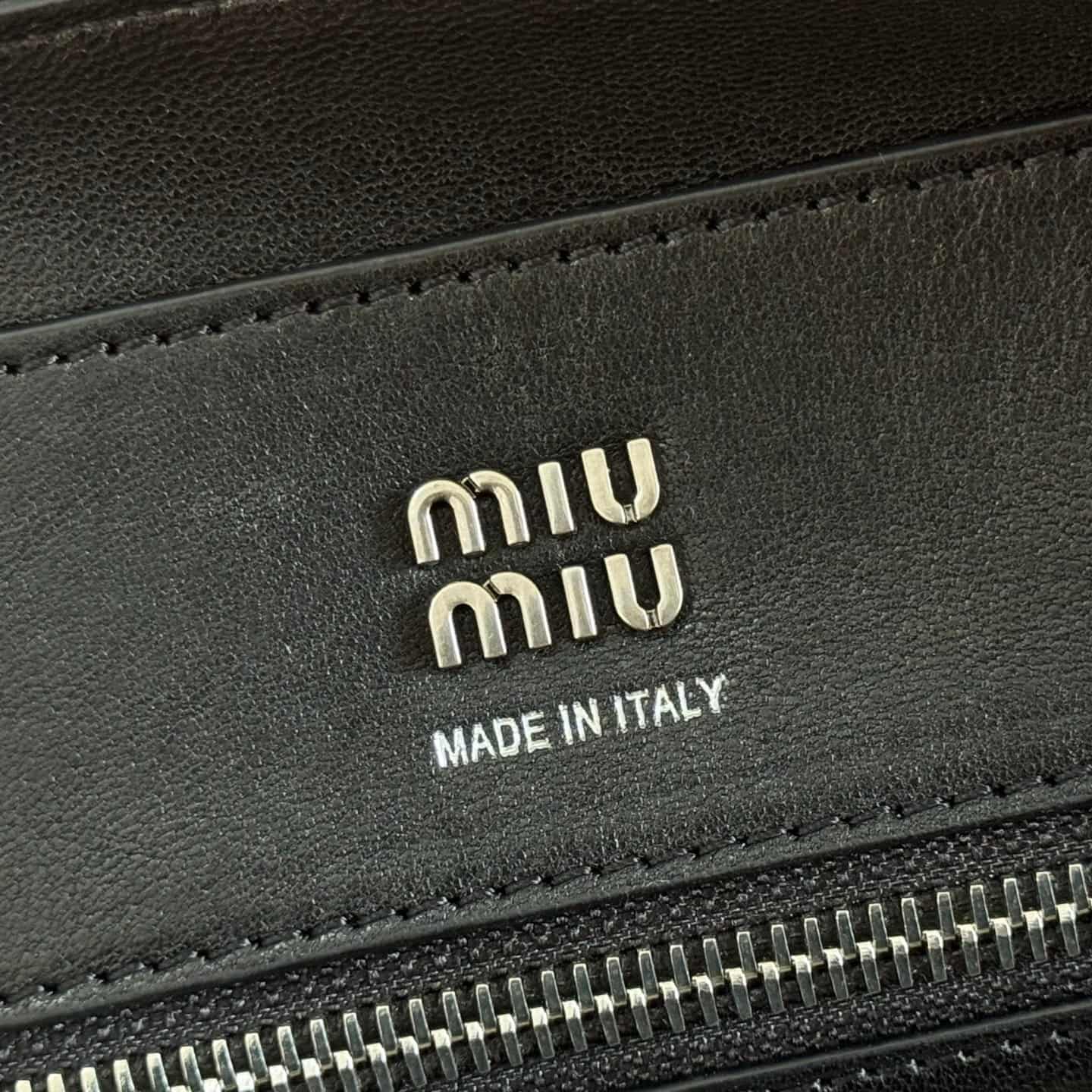 Miu Miu Vivant nappa leather bag Black 5bb199 TOP