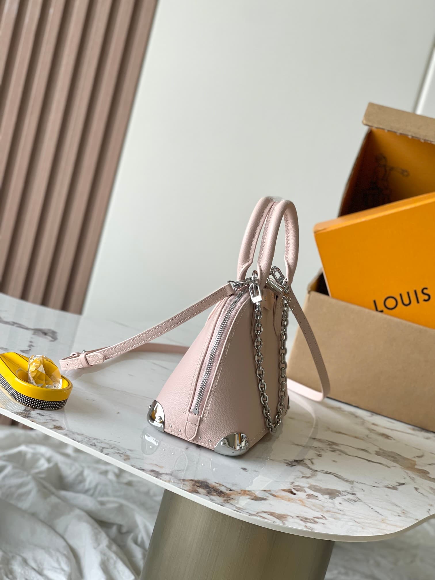 Louis Vuitton Alma Trunk BB Petal Pink Calfskin leather M2A301 TOP