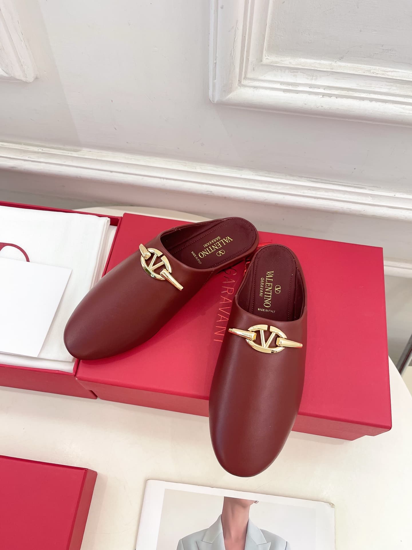 Valentino Garavani VLogo Signature leather mules Shoes Women