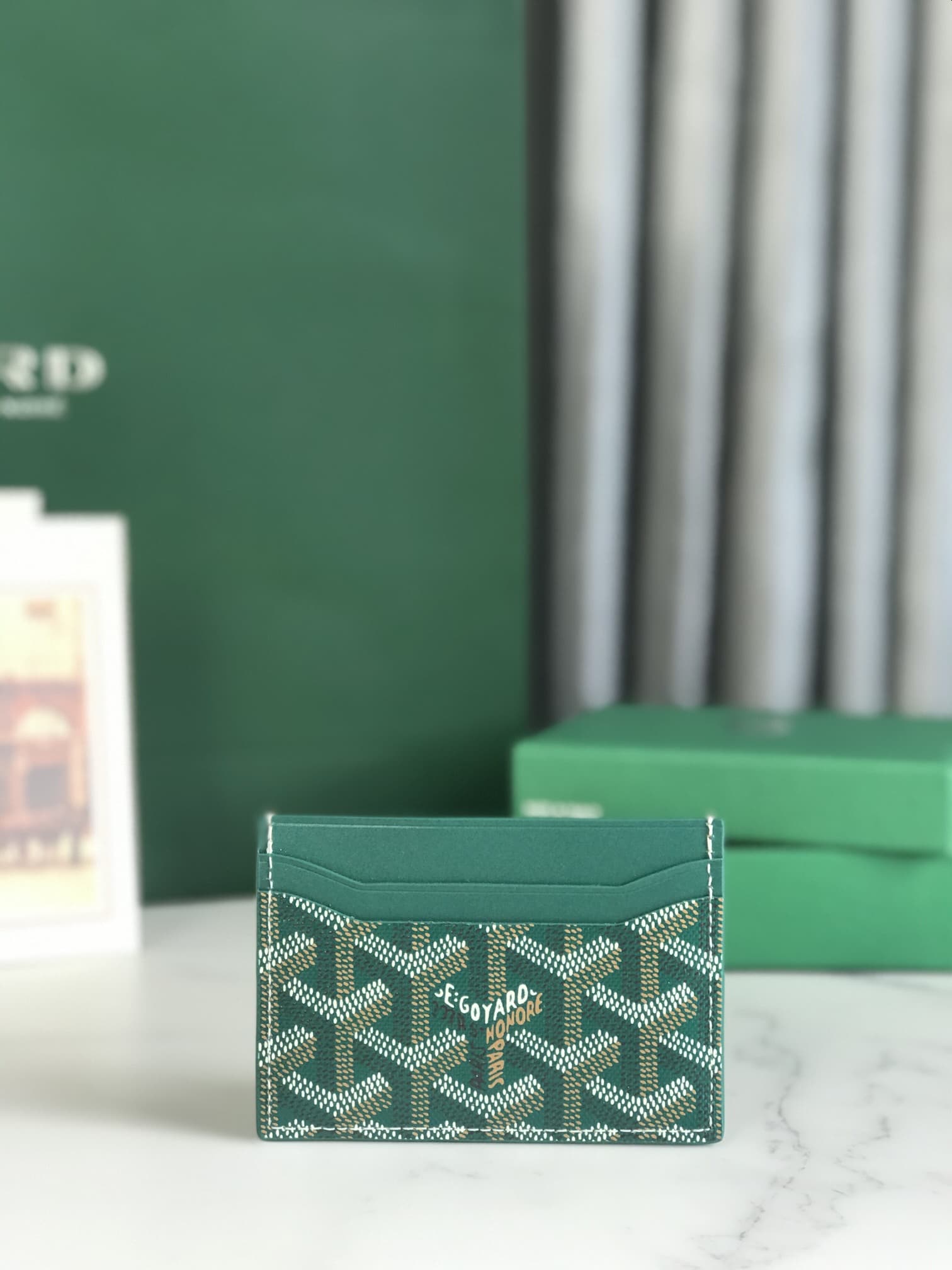 Goyard Saint Sulpice Card Wallet Green High