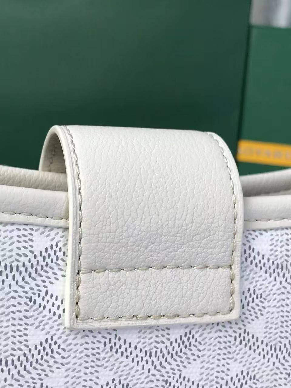 Goyard Musette PM bag in white Goyardine canvas High