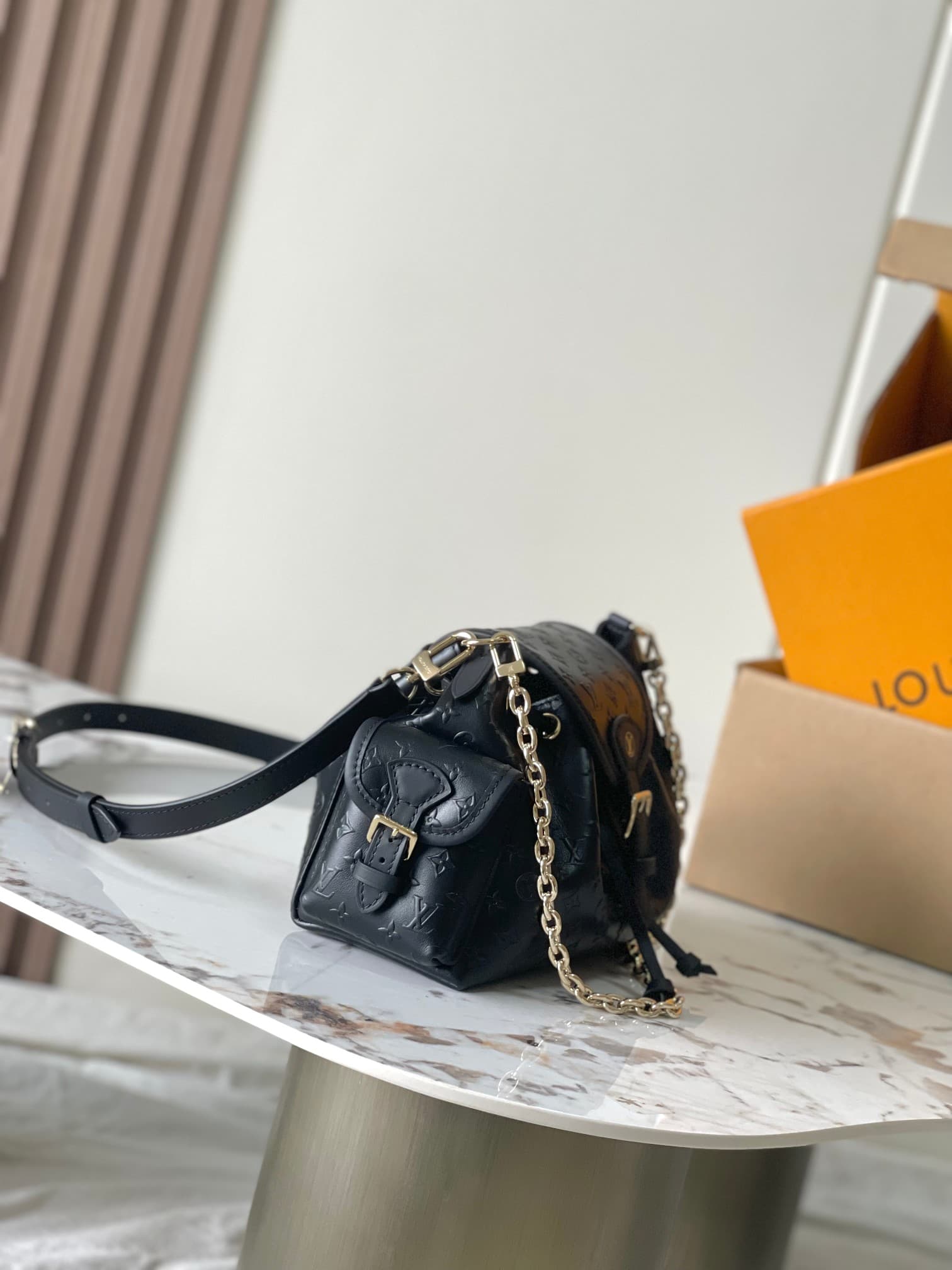 Louis Vuitton Odyssée Black Calfskin leather M25554 TOP