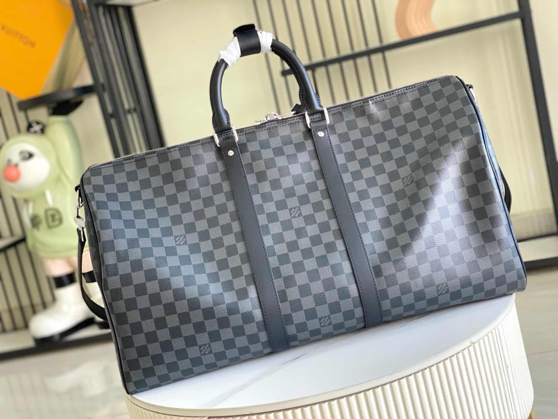 Louis Vuitton Keepall Bandoulière 55 Damier Graphite Canvas N41413 TOP