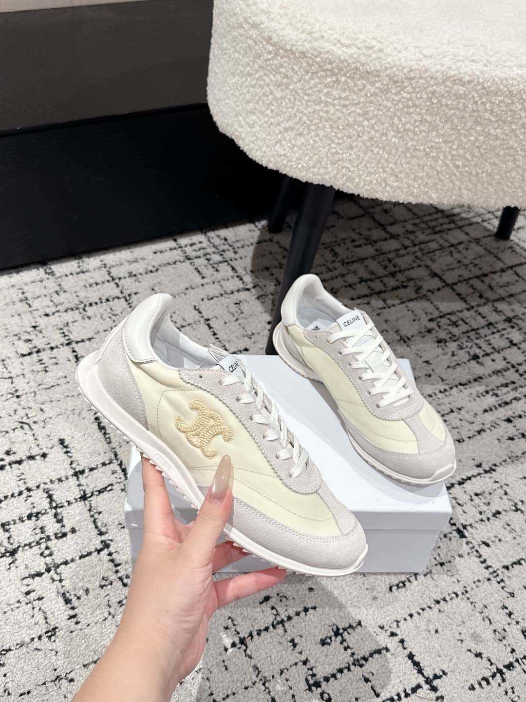 Celine racer low top Sneaker in nylon shoes Women