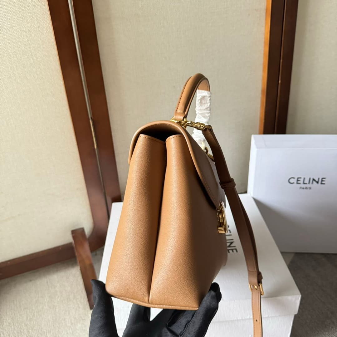Celine Small Nino bag in Milk Tea Color Supple Calfskin High
