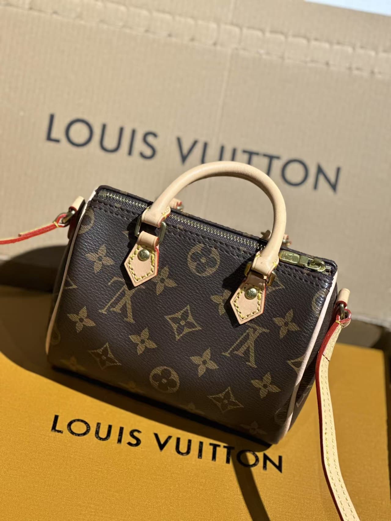 Louis Vuitton Nano Speedy Bag Monogram Canvas M61252 High