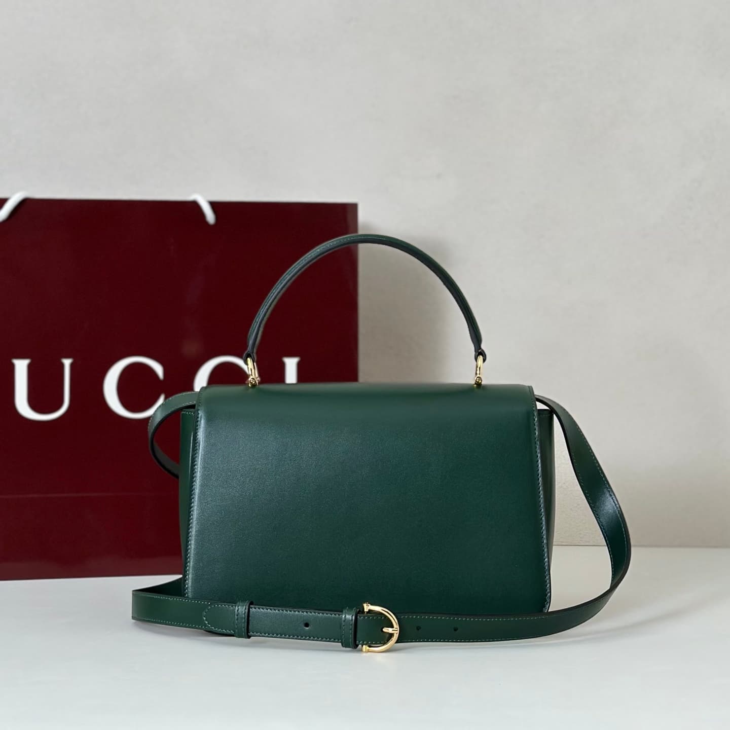 Gucci Siena medium top handle bag 855535 Grean High