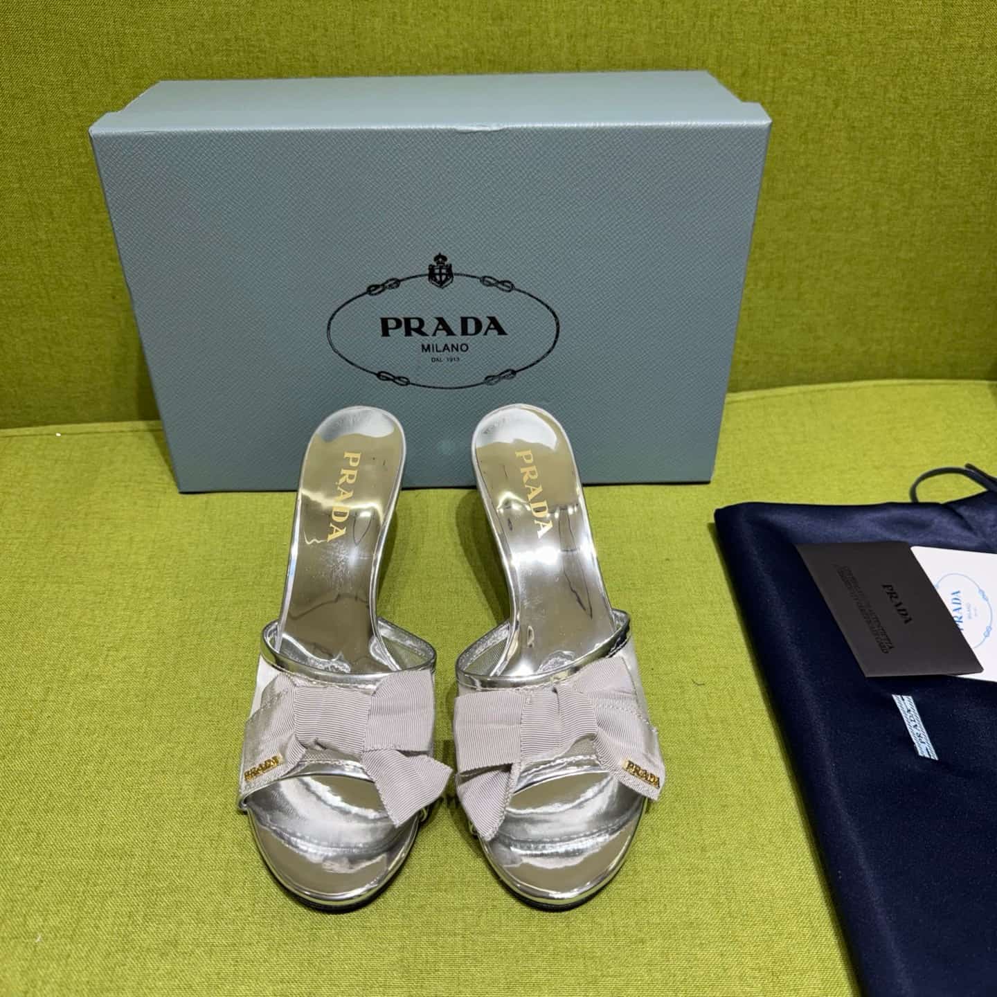 Prada Mesh fabric Sandal Shoes Women