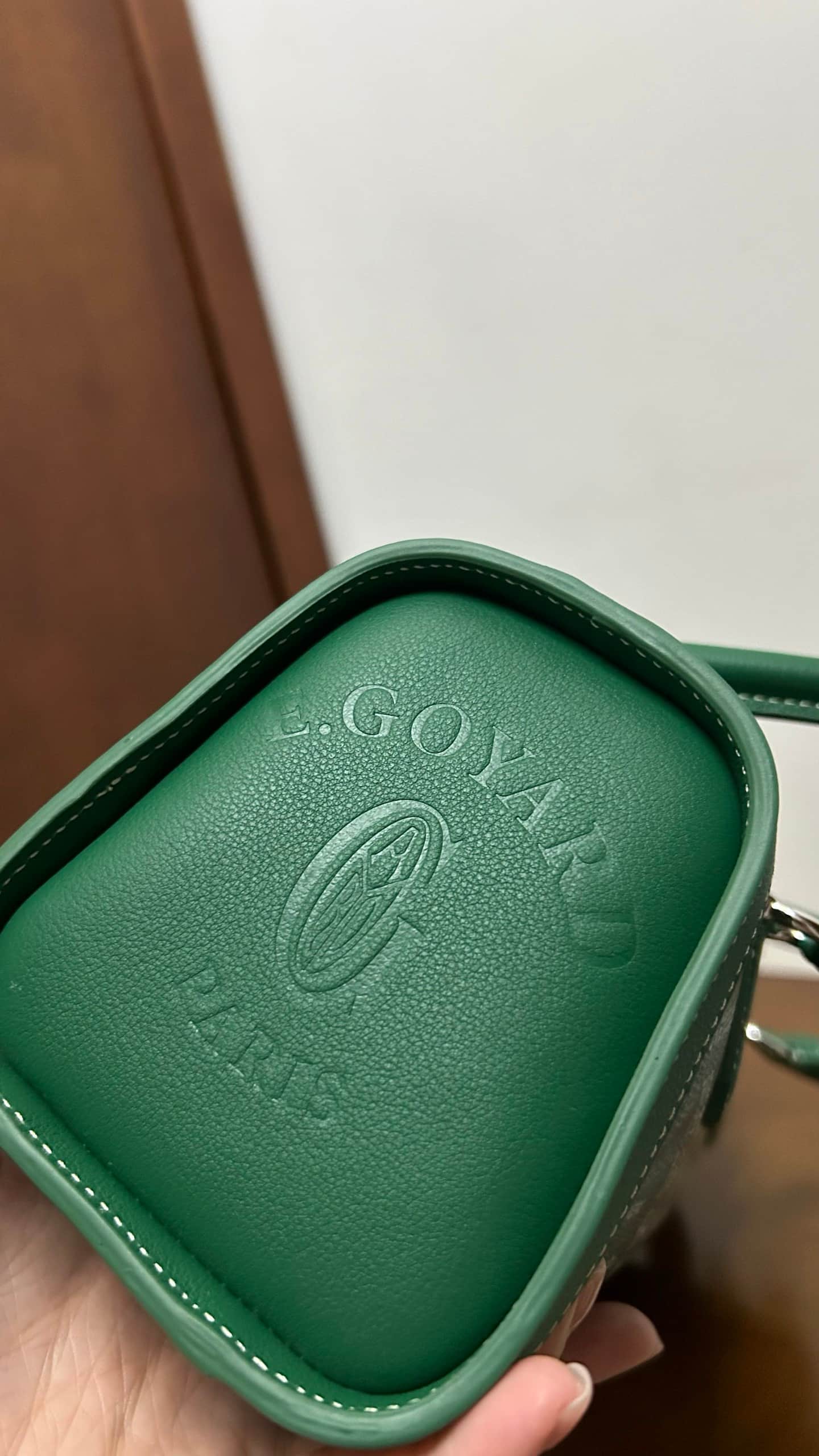 Goyard Bonbonnière Green Goyardine Coated Canvas High