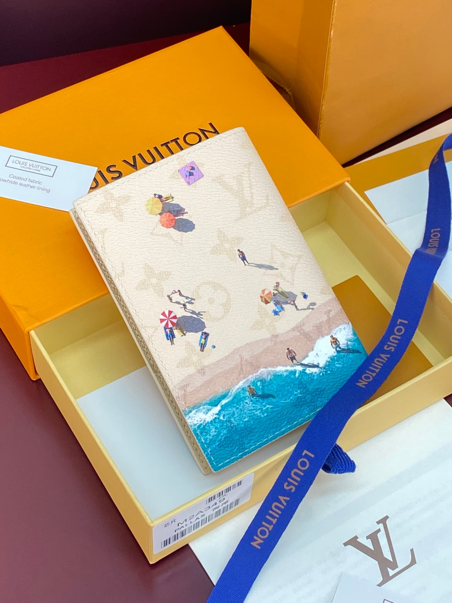 Louis Vuitton Passport Cover Beach Sand Monogram coated canvas M2A349 High
