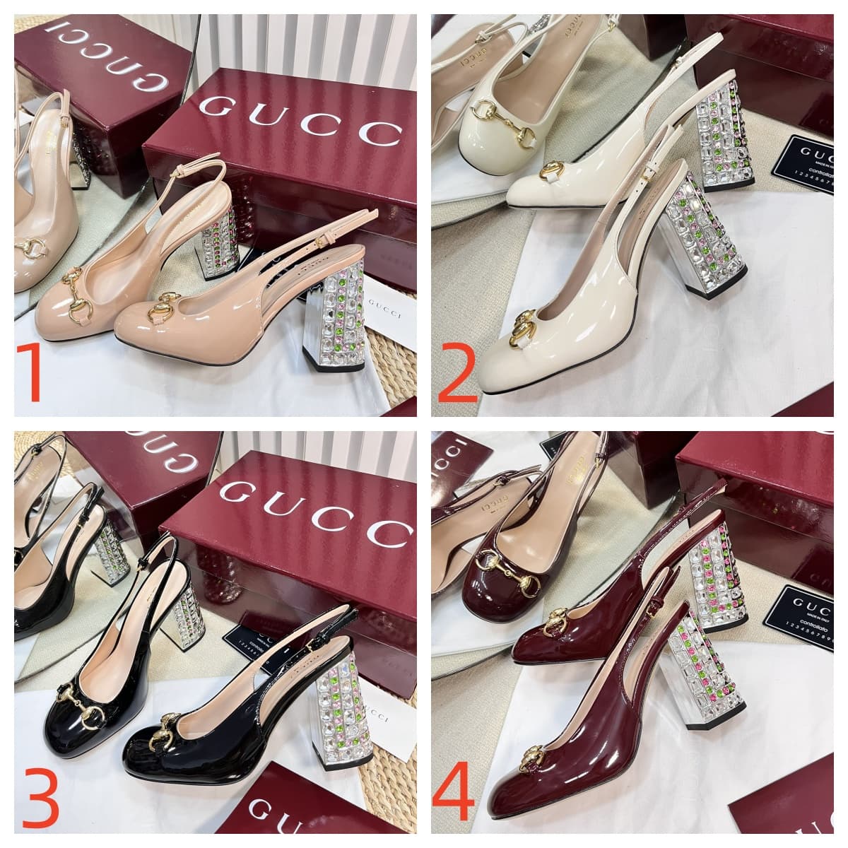 Gucci Horsebit Slingback Pump Shoes Women