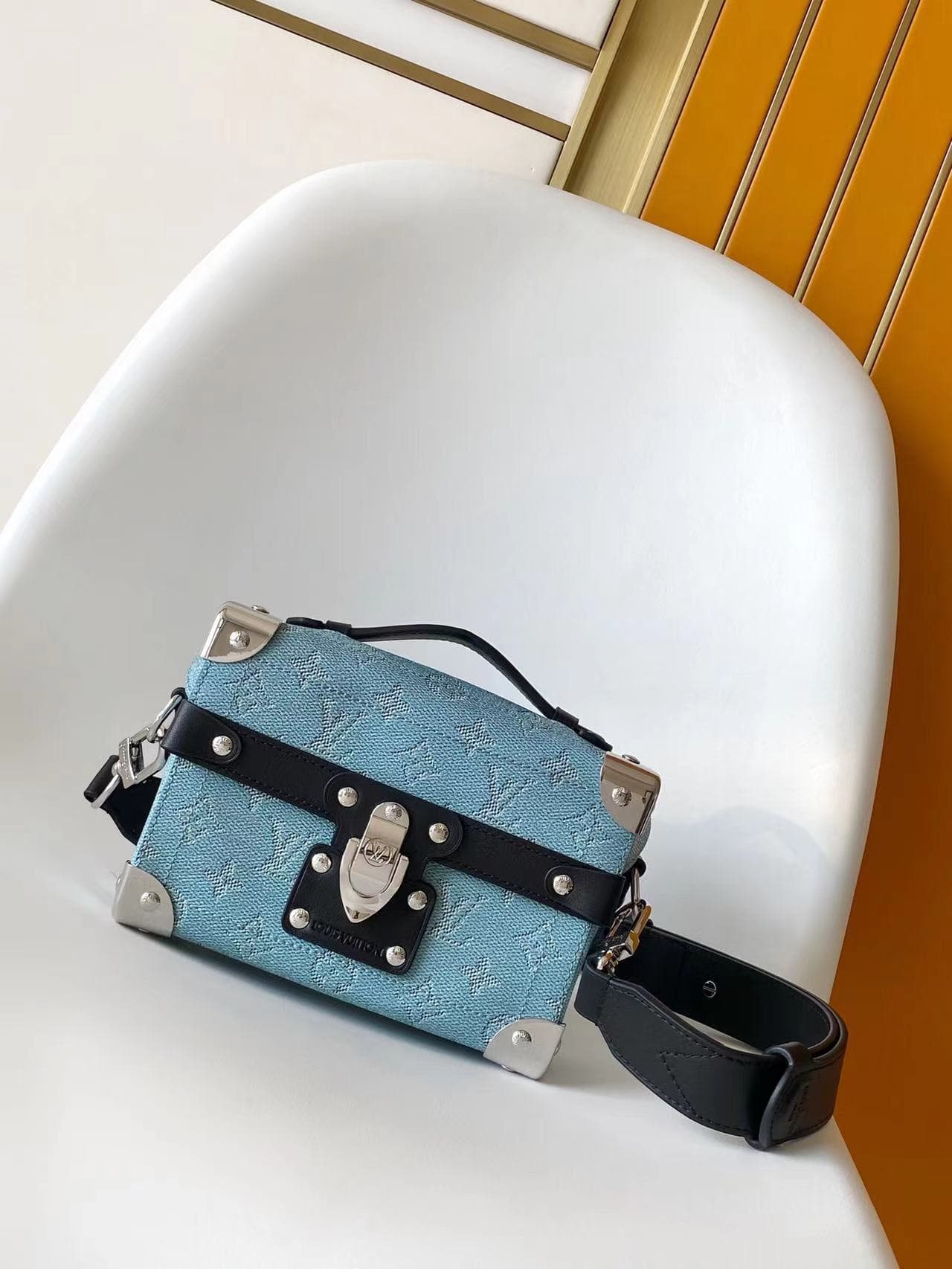 Louis Vuitton Soul Trunk Blue Monogram Heritage coated canvas M15035 High