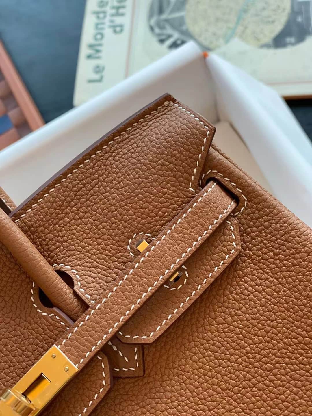 Hermes Birkin 25/30/35cm Bag Togo Leather With Veins Gold WAX High Customizing Style