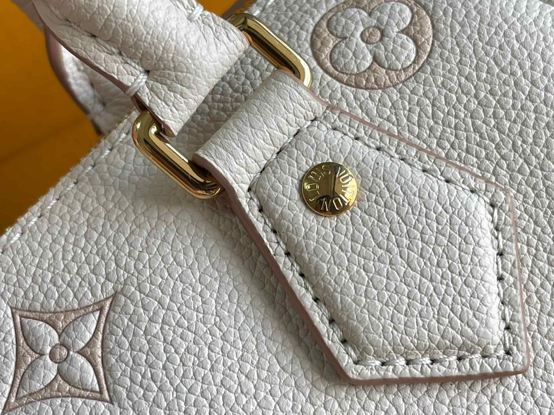 Louis Vuitton Speedy Bandoulière 20 Bag Debossed grained cowhide leather M14291 Eden TOP
