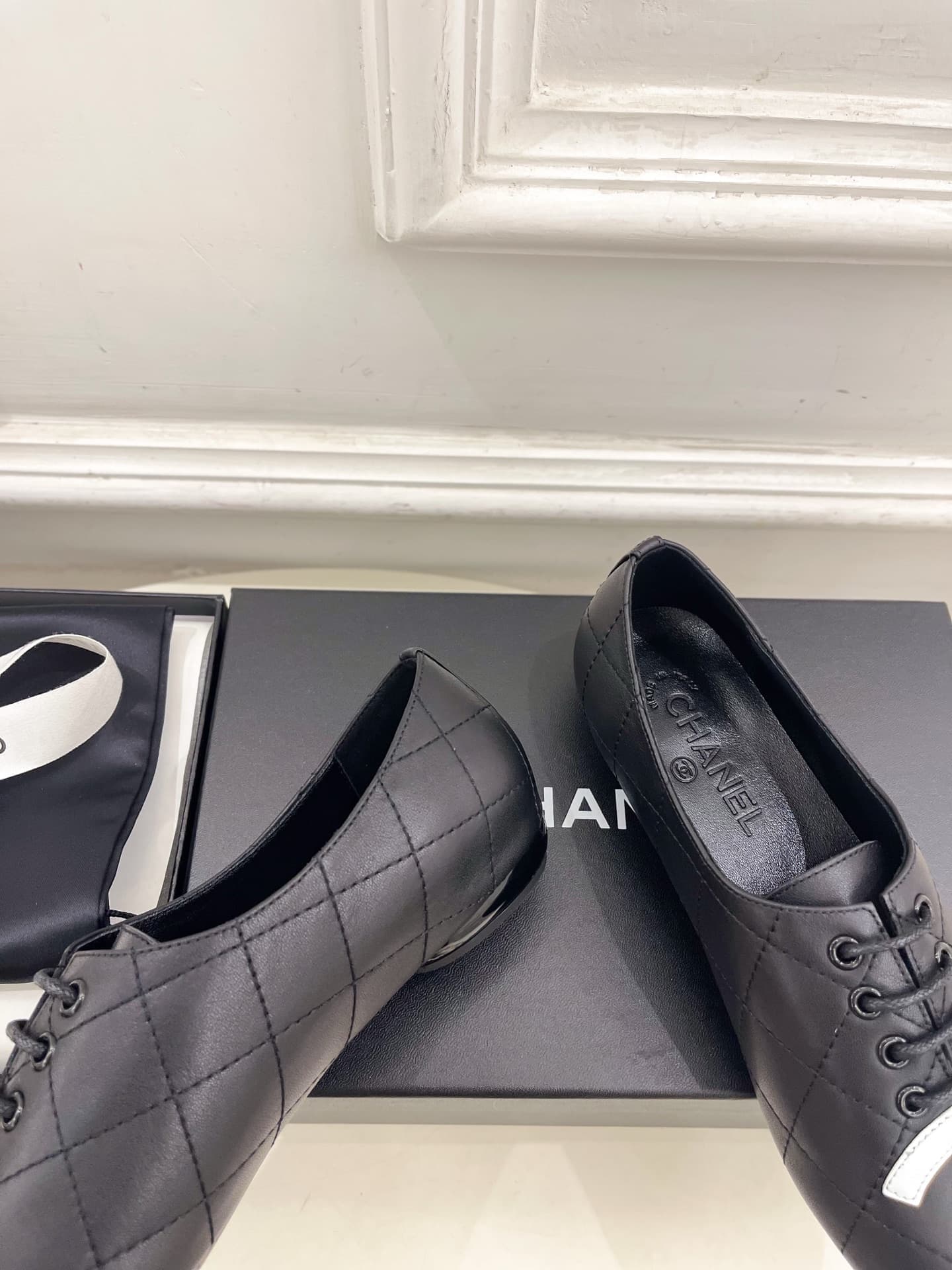 Chanel Cambon leather ballet flat Shoes Women
