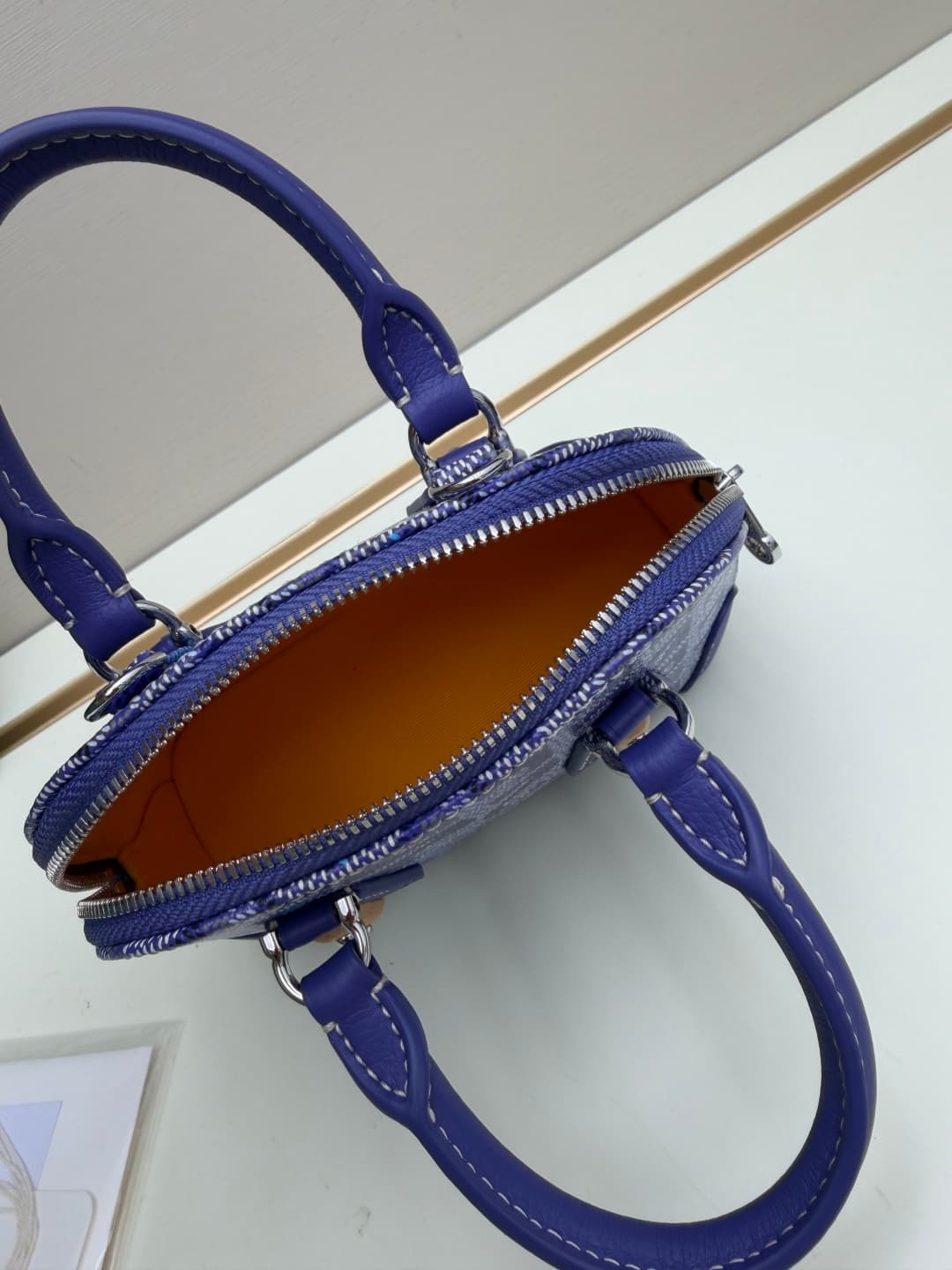 Goyard Vendôme Nano bag in Goyardine coated canvas Blue High