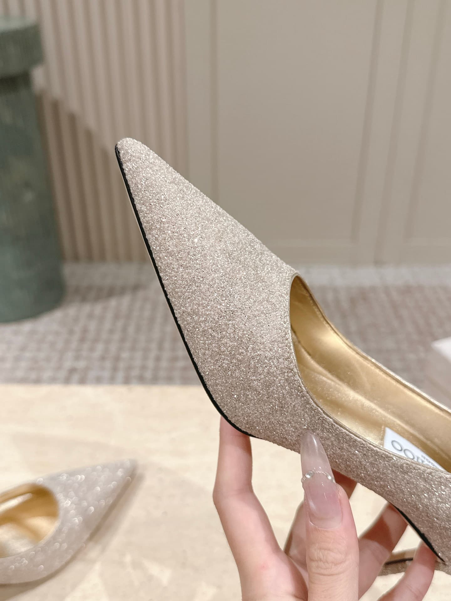 Jimmy Choo Glitter Glitter Accents Pumps