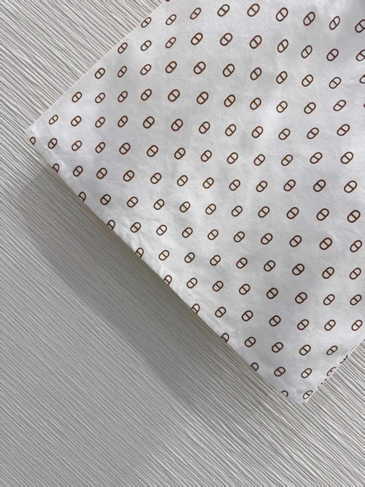 Hermès denim miniskirt in Chaine d'Ancre printed
