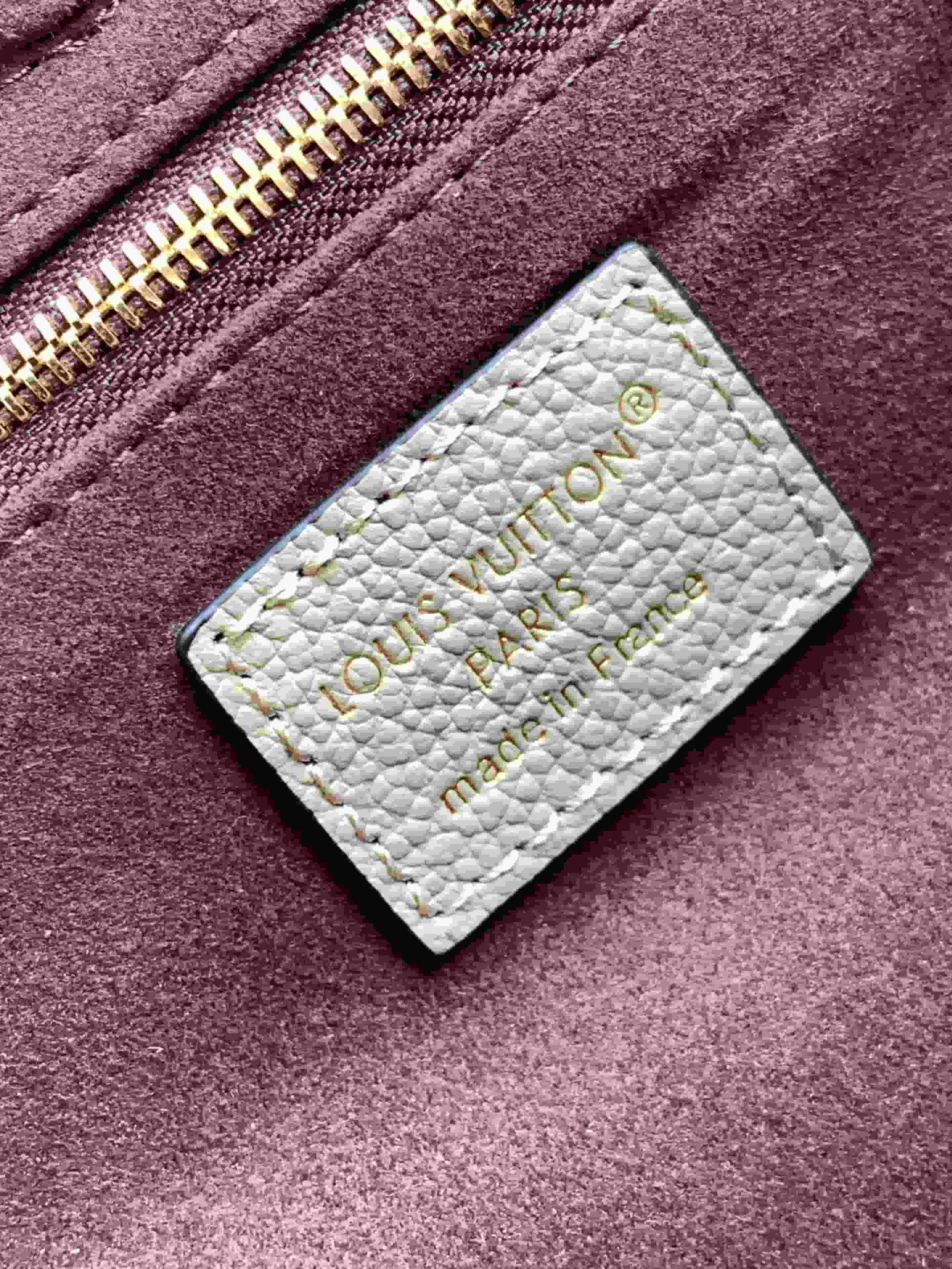 Louis Vuitton Anytime PM Tourterelle Gray Cowhide leather M14659 High