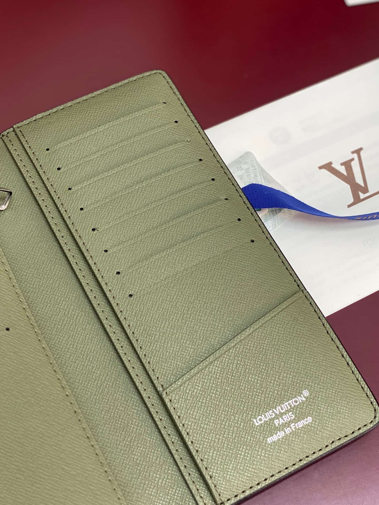 Louis Vuitton Brazza Wallet Khaki Green Monogram Eclipse coated canvas M28815 High