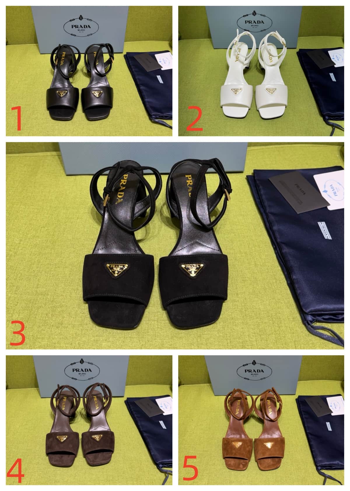 Prada Nappa leather platform sandals