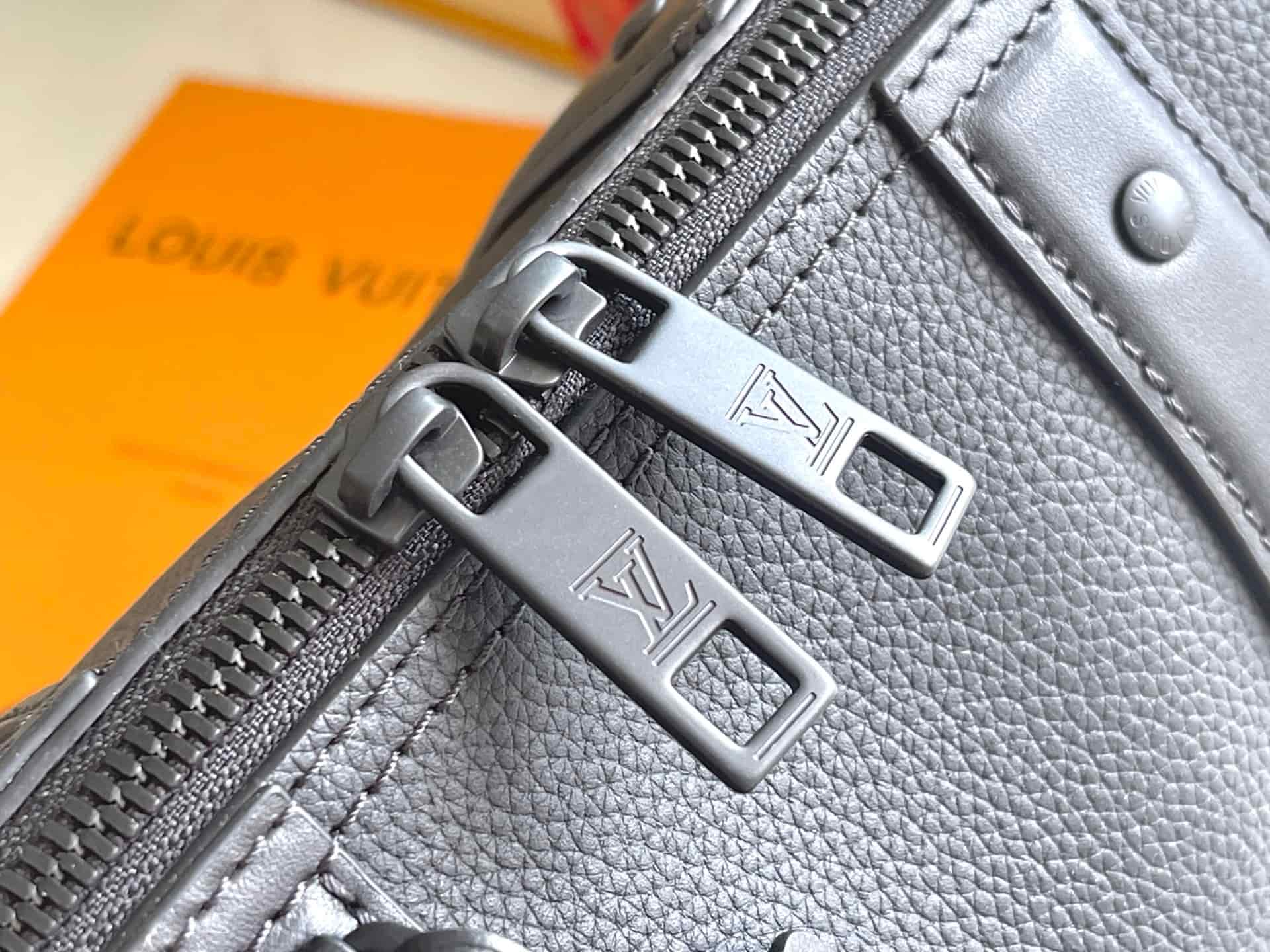 Louis Vuitton City Keepall Black Aerogram grained calf leather M59255 TOP