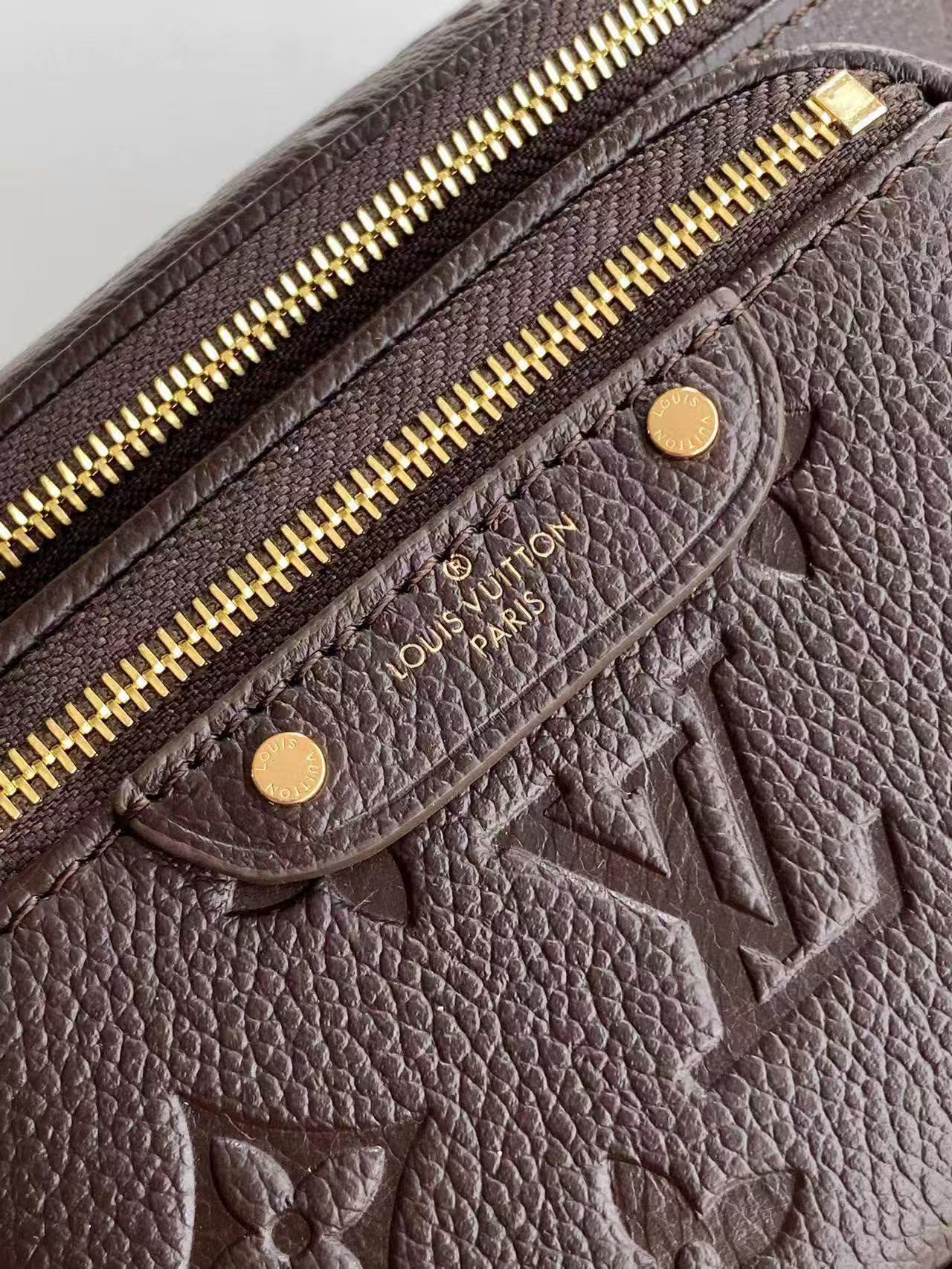 Louis Vuitton Mini Bumbag Monogram Empreinte embossed grained cowhide leather M13827 Chocolate High
