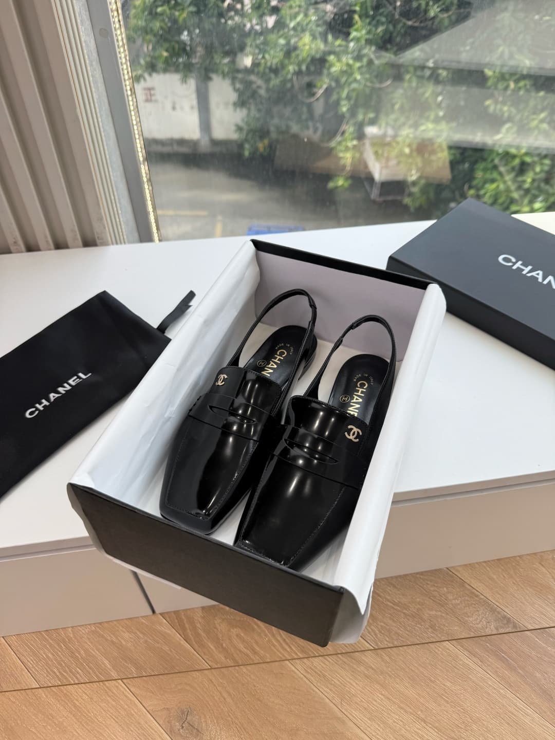 Chanel Slingback Loafer Shoes Women