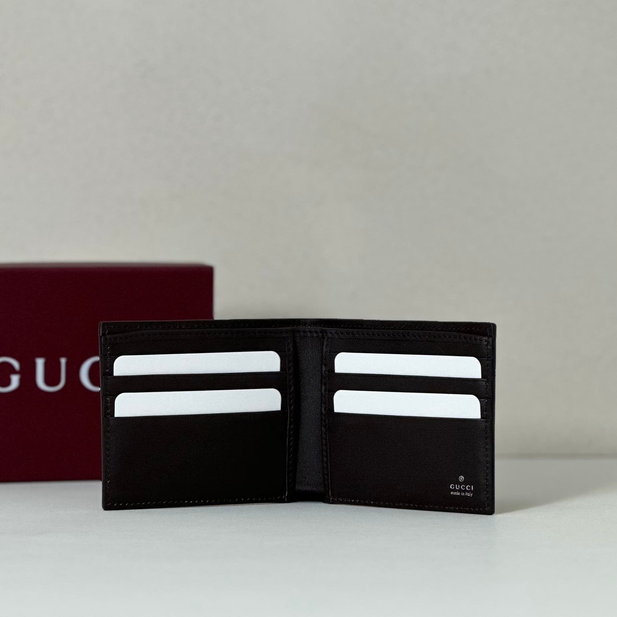 Gucci Bi-fold wallet with Horsebit 846950 dark brown leather High