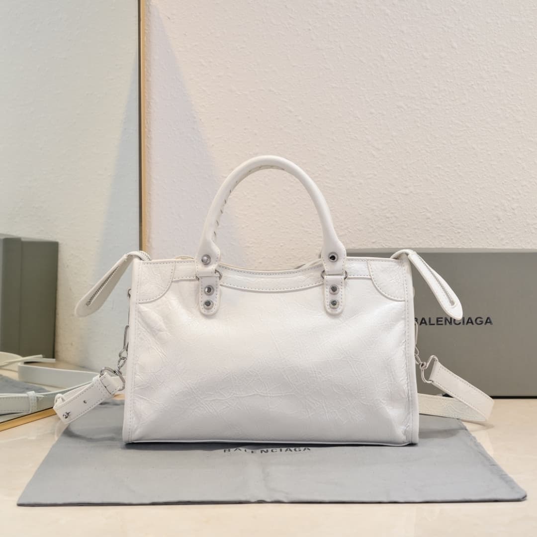 WOMEN'S LE CITY SMALL BAG Lambskin & Silver Metal High