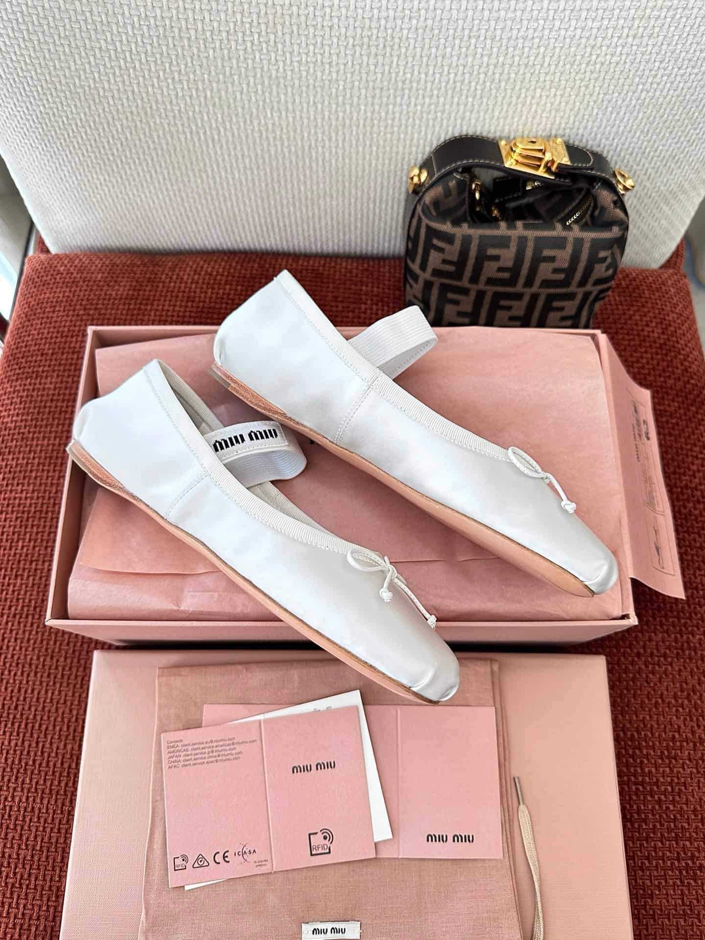 Miu Miu Ballet Flat Shoes Women
