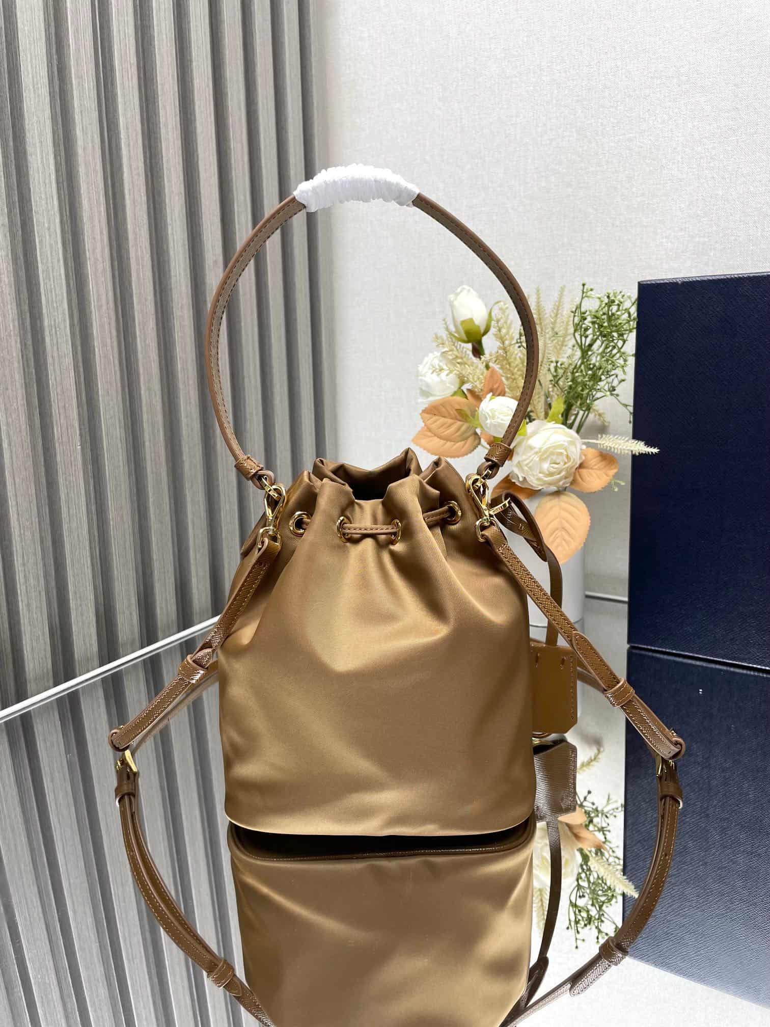 Prada Re-Edition 1978 Re-Nylon mini-bag 1BE067 Camel High