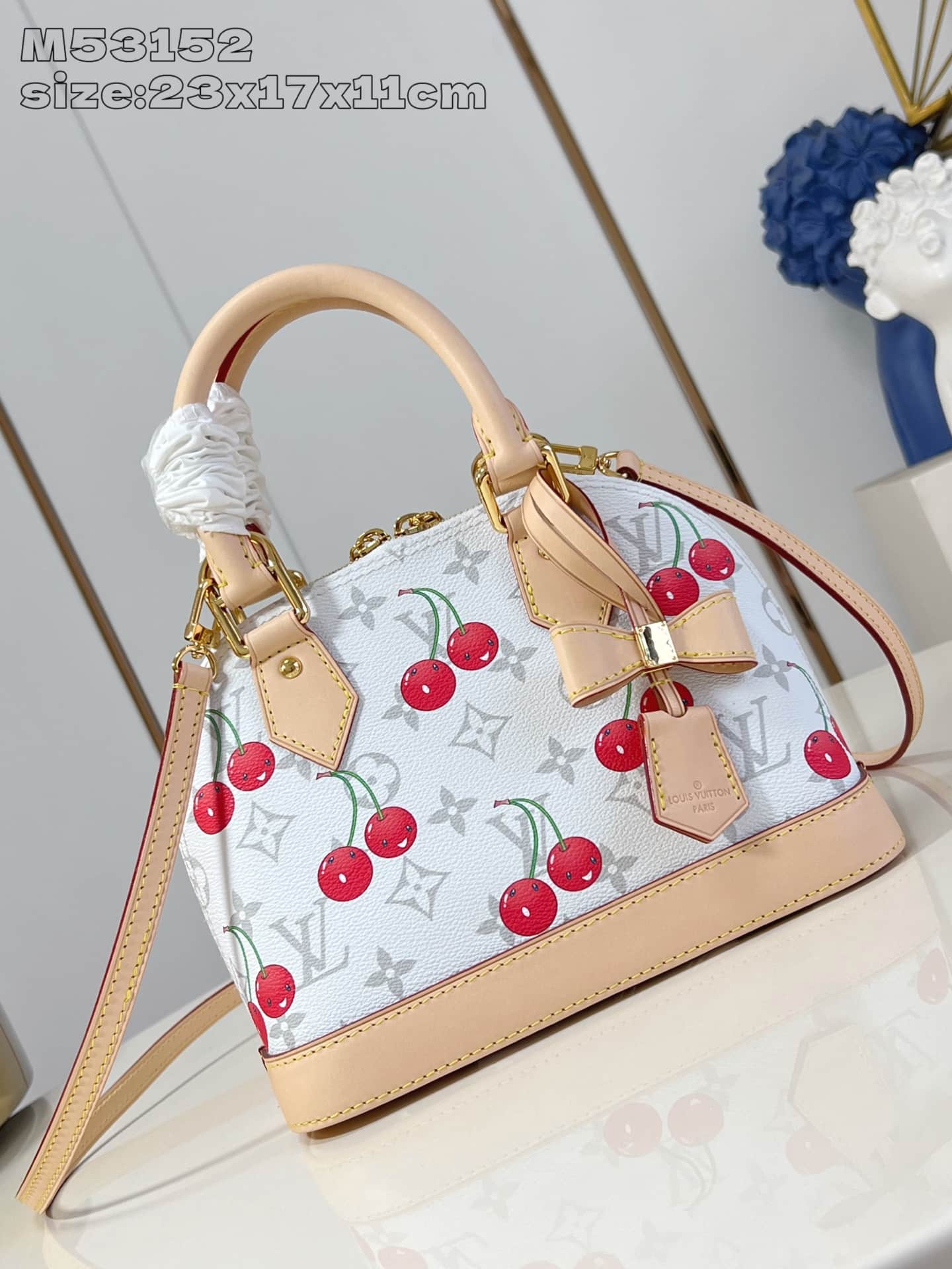 Louis Vuitton x Murakami Alma BB Monogram cherry coated canvas M14234 High