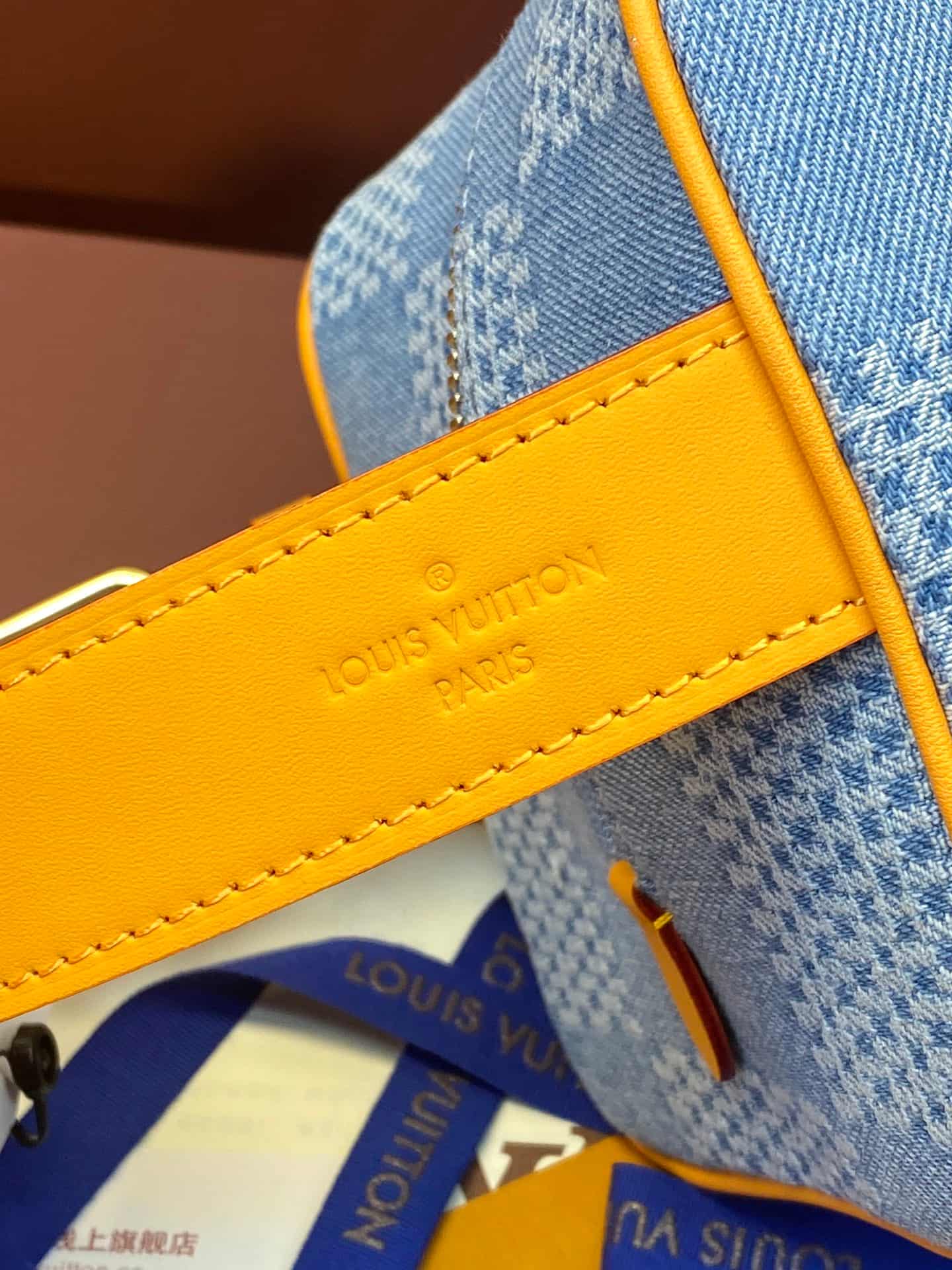 Louis Vuitton Locker Dopp Kit Monogram Eclipse coated denim M83112 High